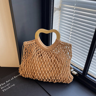 Fashion Hollow Design Weave Handbag