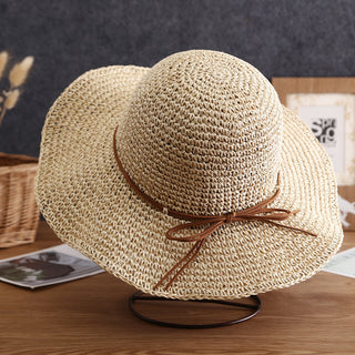 Fashion Women Color Block Weave Hats