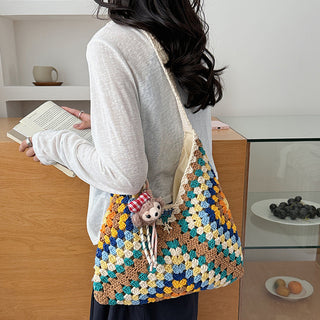 Fashion Colorful Casual Weave Bag