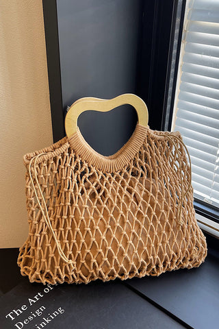 Fashion Hollow Design Weave Handbag