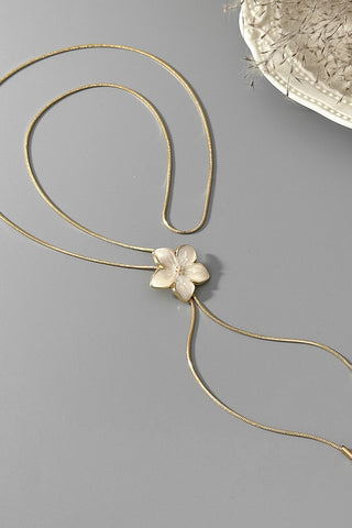 Fashion Minimalist Flower Design Necklace