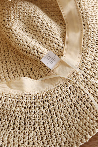 Fashion Women Color Block Weave Hats