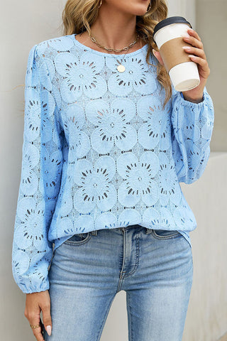 Solid Color Halter Neck Hollow Casual Top