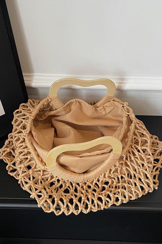 Fashion Hollow Design Weave Handbag