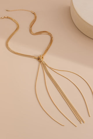 Fashion Knot Tassel Long Necklace