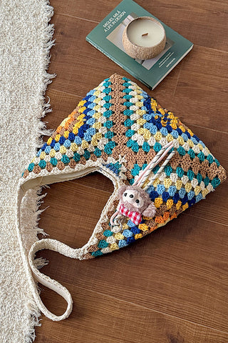 Fashion Colorful Casual Weave Bag
