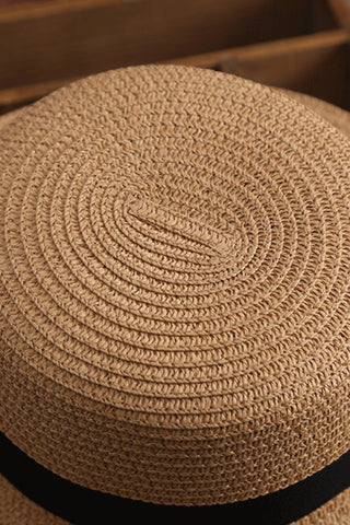 Fashion Retro Color Block Weave Hats