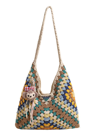 Fashion Colorful Casual Weave Bag