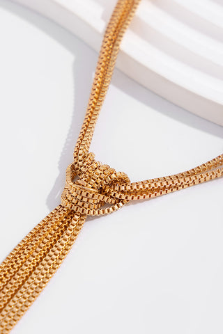 Fashion Knot Tassel Long Necklace