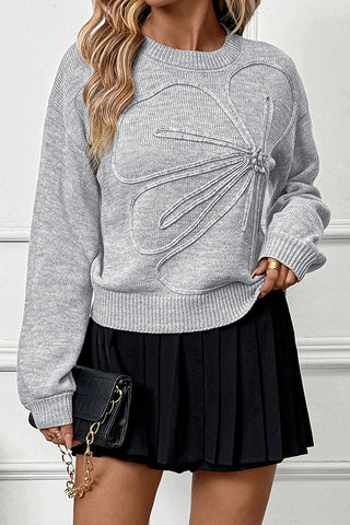 Fashion Solid Color Long Sleeve Casual Sweater