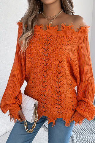 beachsissi Fashion Off The Shoulder Solid Color Knitting Tops