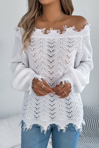 beachsissi Fashion Off The Shoulder Solid Color Knitting Tops