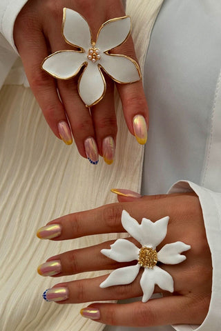 Flower Simple Alloy Ring