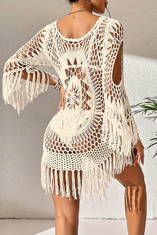 Fashion Tassel Hollow Hot Sale Beachwear Cover Up