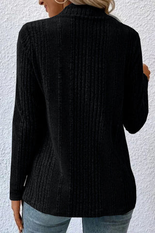 Fashion Solid Long Sleeve Open Front Cardigan