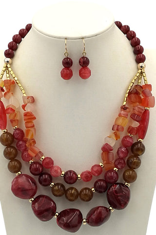 Fashion Layered Colorful Necklace