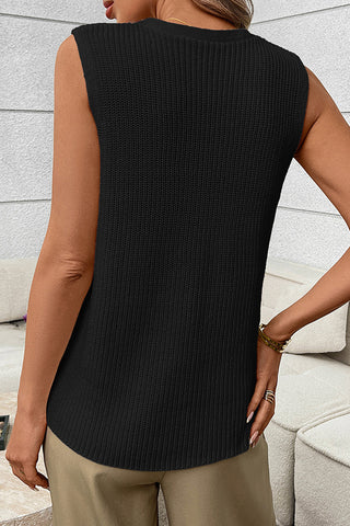 Fashion Knitting Sleeveless Casual Tops