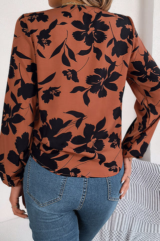 Autumn Style Button Knot Front Casual Tops