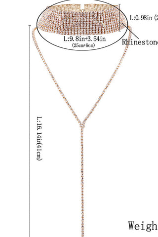 Diamond Multi-layer Design Necklace
