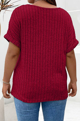 Fashion Zipper V Neck Solid Tops
