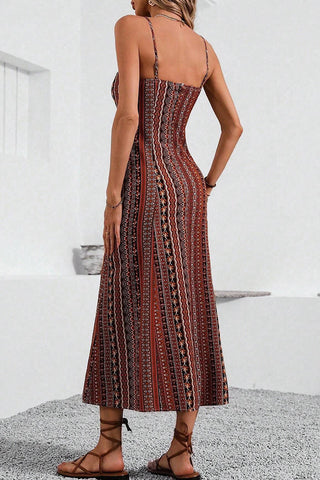 Fashion Bohemia Style Split Maxi Dress
