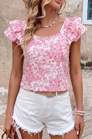 Double Layered Bow Back Cute Tops