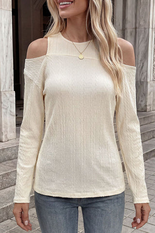 Fashion Round Neck Hot Long Sleeve Casual Tops