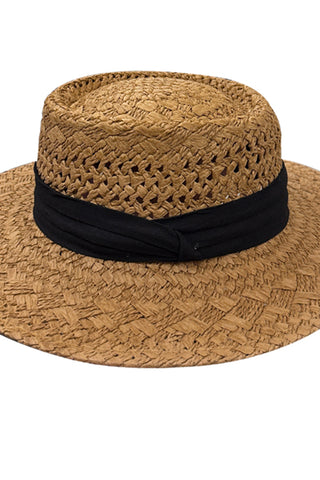 Fashion Women Color Block Weave Hats