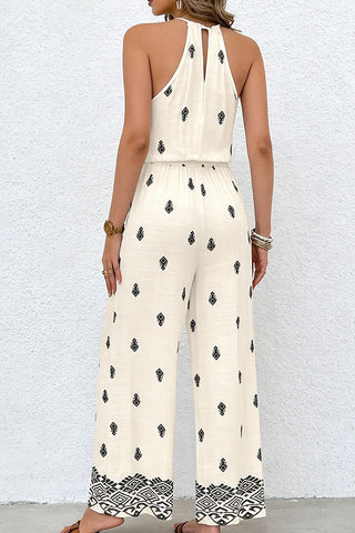 Halter Neck High Waist Casual Jumpsuits