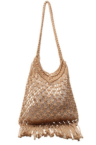 Bohemia Tassel Design Cute Weave Handbag
