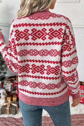 Merry Christamas Word Print Casual Sweater
