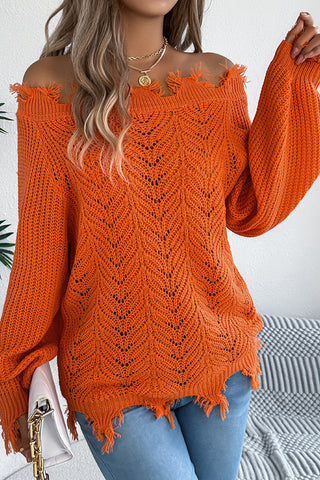 beachsissi Fashion Off The Shoulder Solid Color Knitting Tops