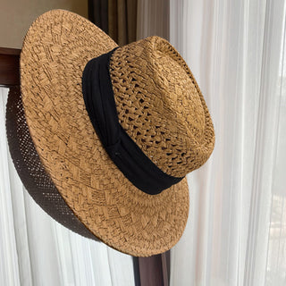 Fashion Women Color Block Weave Hats