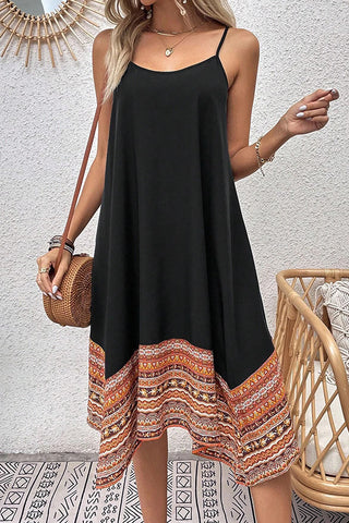 Irregular Ethnic style Casual Mini Dress