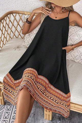 Irregular Ethnic style Casual Mini Dress