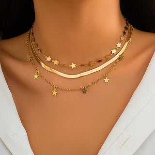 Unique Style Star-shaped Collarbone Necklace