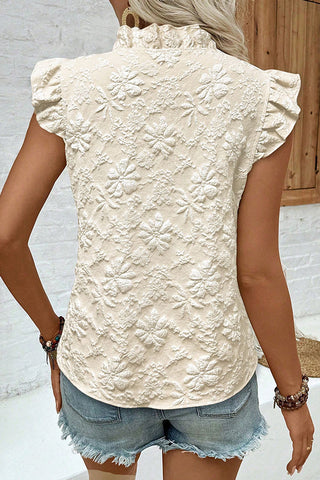 Fashion Ruffle Design Cute Casual Tops