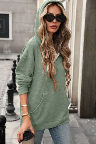 Color Block Zipper Pocket Hoodie Jacket