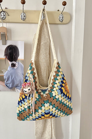 Fashion Colorful Casual Weave Bag