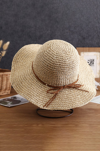 Fashion Women Color Block Weave Hats