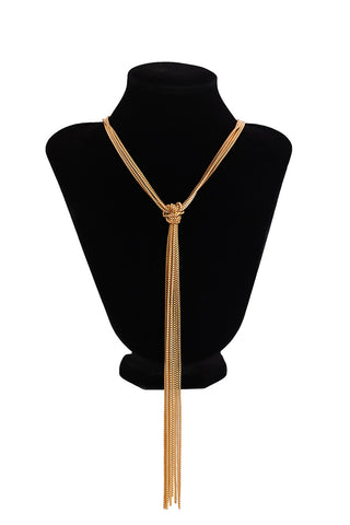 Fashion Knot Tassel Long Necklace