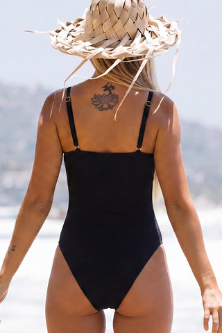 Bling Bling Ribbed Sexy One Piece Swimsuits