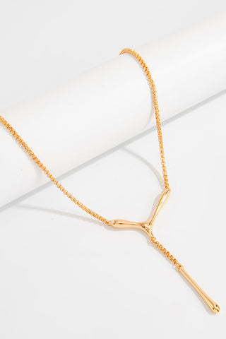 Fashion Minimalist Y-shaped Pendant Necklace