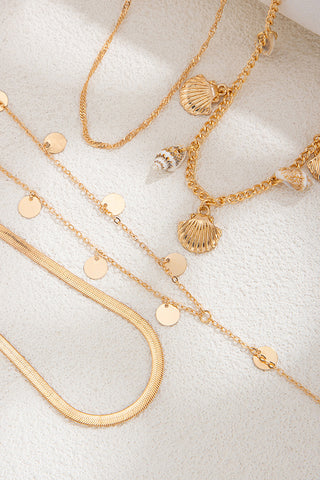 Fashion Seashells Conches Layered Necklace