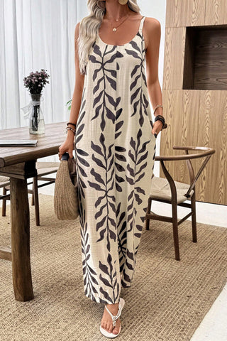 Holiday Style Printed Casual Jumpsuit