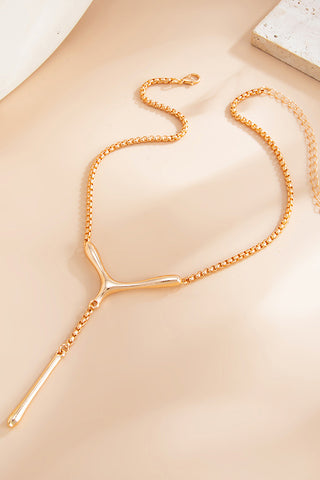 Fashion Minimalist Y-shaped Pendant Necklace