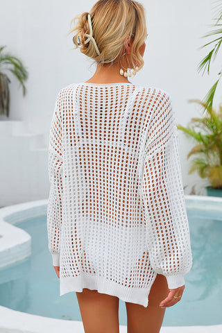 Hollow Pentagram Design Swimsuit Cover Up