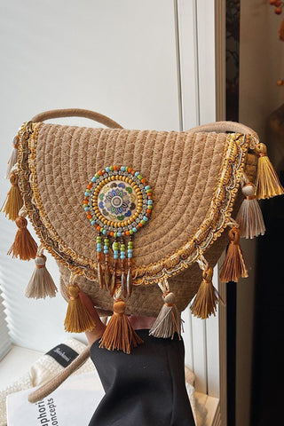 Bohemian Tassel Ethnic Style Woven Bag
