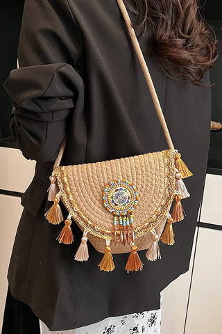 Bohemian Tassel Ethnic Style Woven Bag