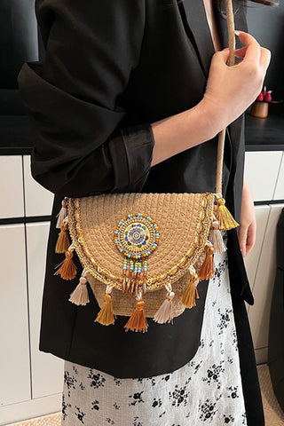 Bohemian Tassel Ethnic Style Woven Bag
